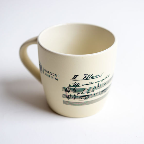 Ceramic mug with motif of symphonic poem "Vltava"