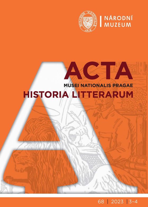 Acta Musei Nationalis Pragae – Historia litterarum 2023, 68, 3-4