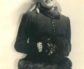 Cecilie Strádalová jako Musetta v opeře Bohéma G. Pucciniho, 1947